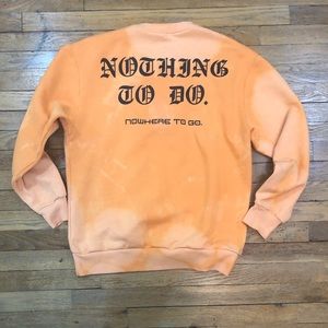 1 of 1  Distressed Pullover Sweatshirt